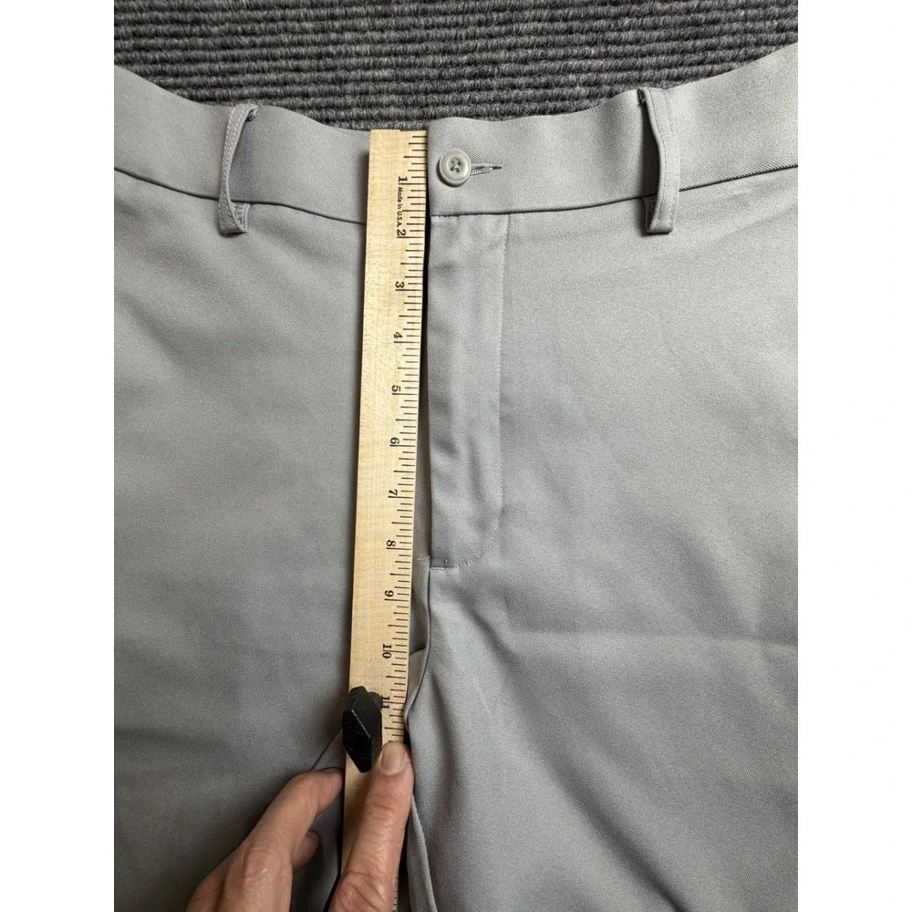 GRANDSLAM Men's Gray Flat Front‎ Golf Shorts Size 36 Preppy Classic